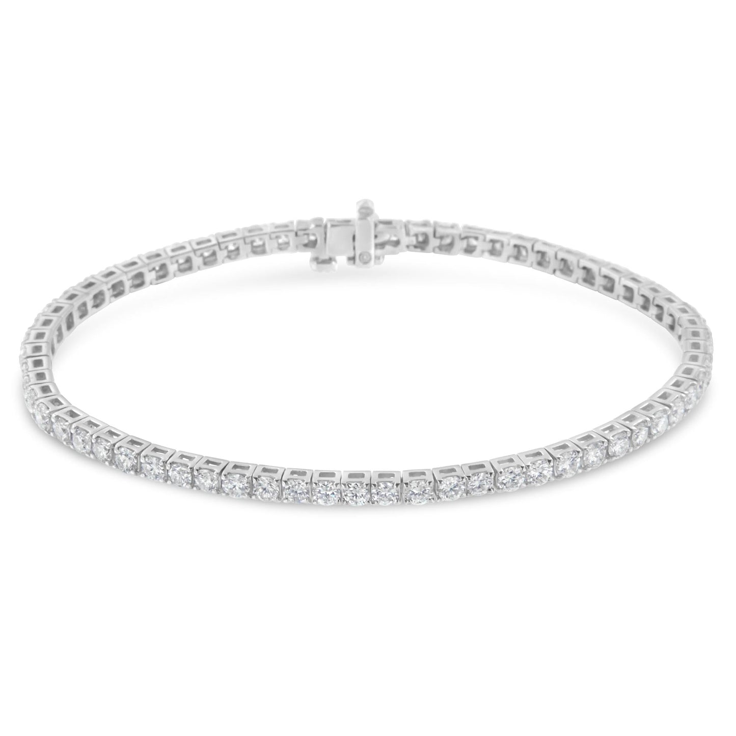 IGI Certified Diamond 14K White Gold Classic 7” Tennis Bracelet