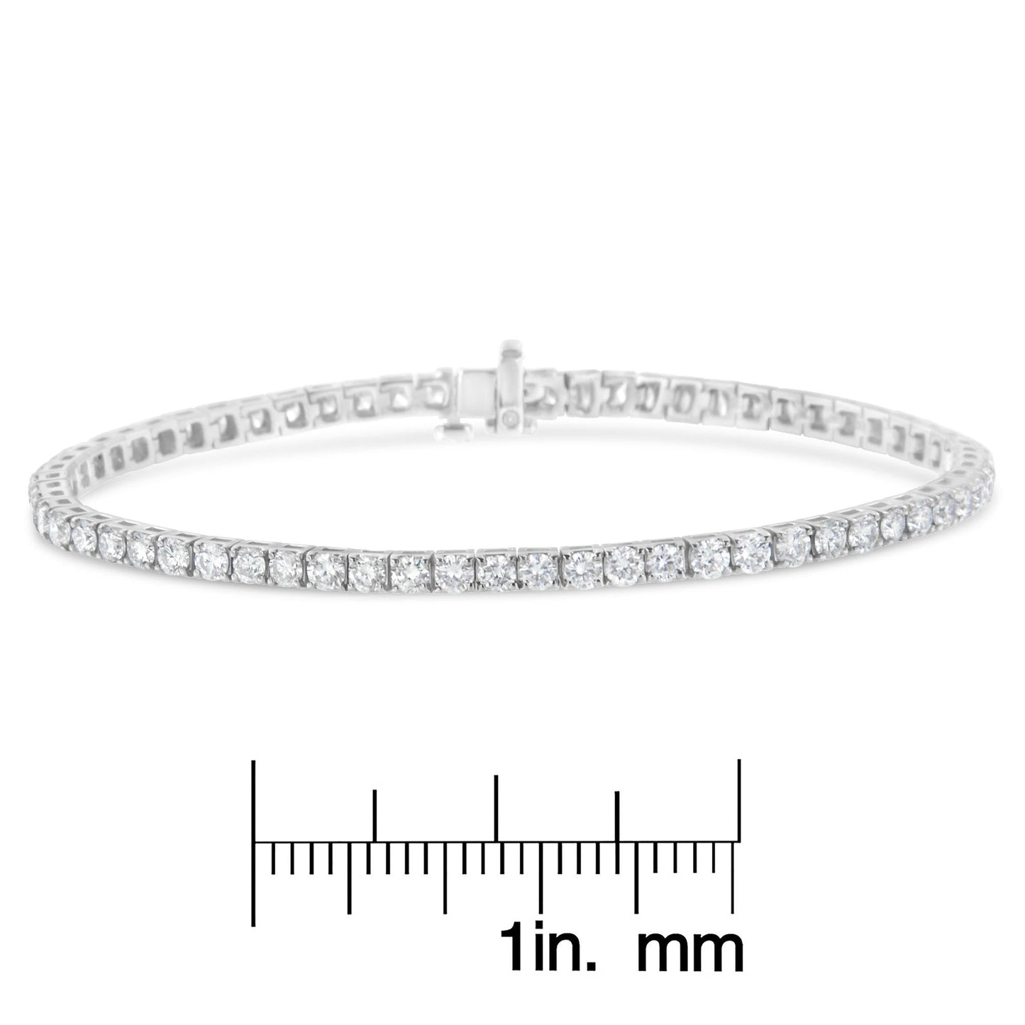 IGI Certified Diamond 14K White Gold Classic 7” Tennis Bracelet