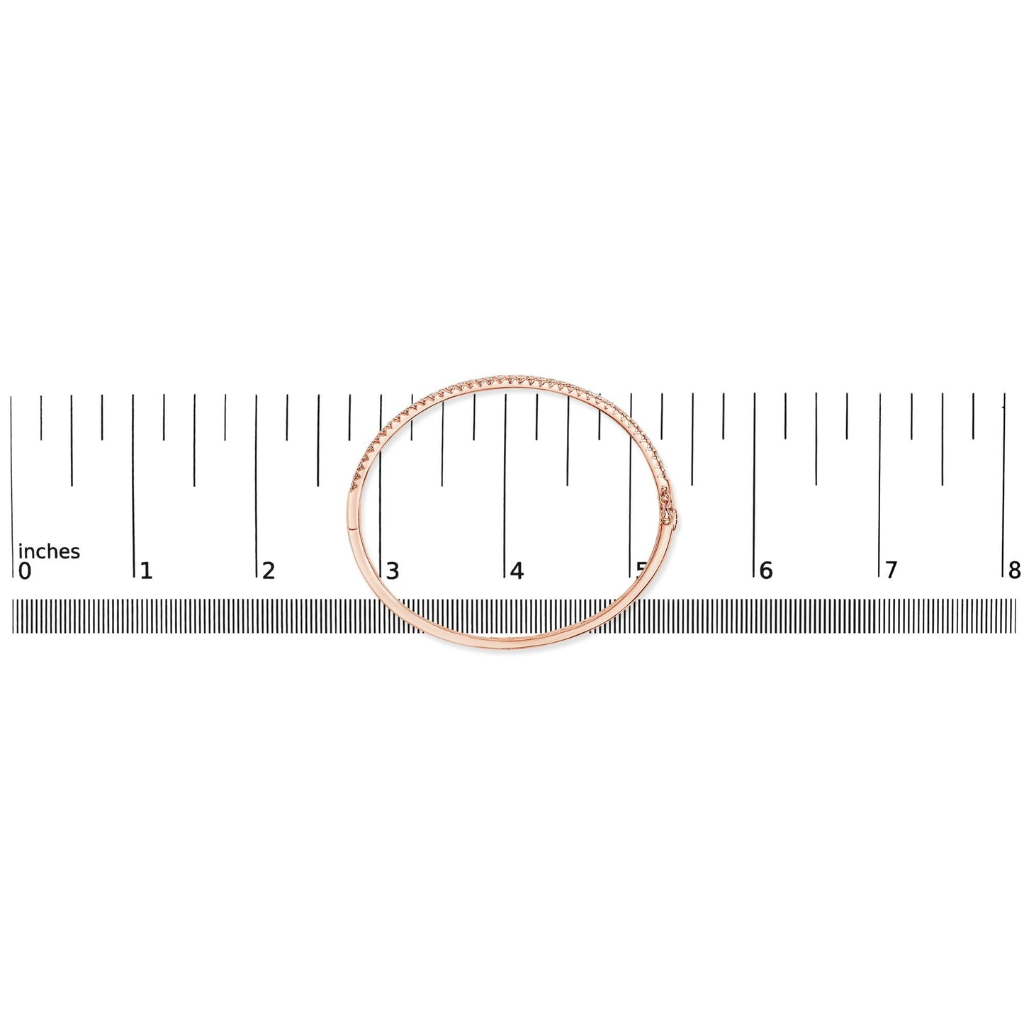 14K Gold 1.00 Cttw Half Eternity Diamond Bangle Bracelet