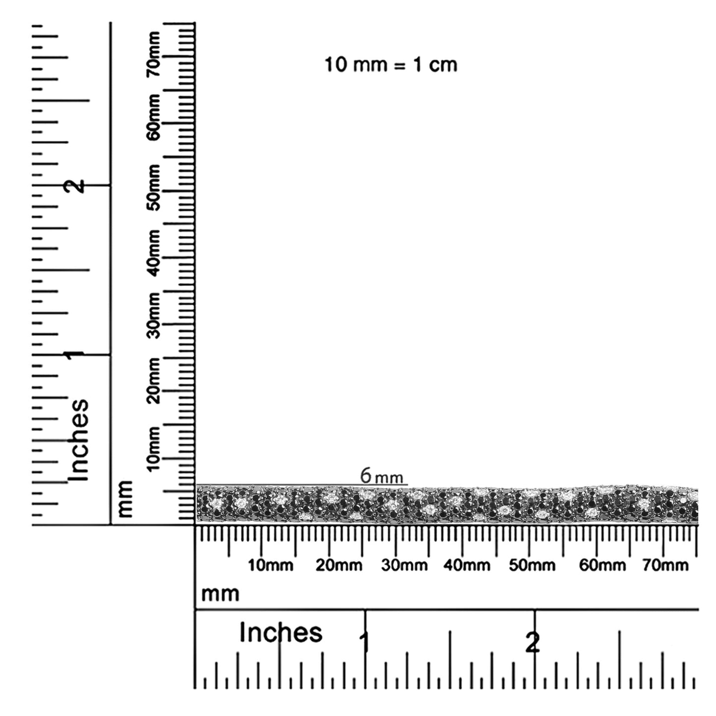 18K White Gold 20.0 Cttw Black and White Pave Set DiamondSkin  Bracelet